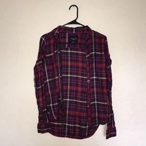 AMERICAN EAGLE Elongated Plaid Flannel